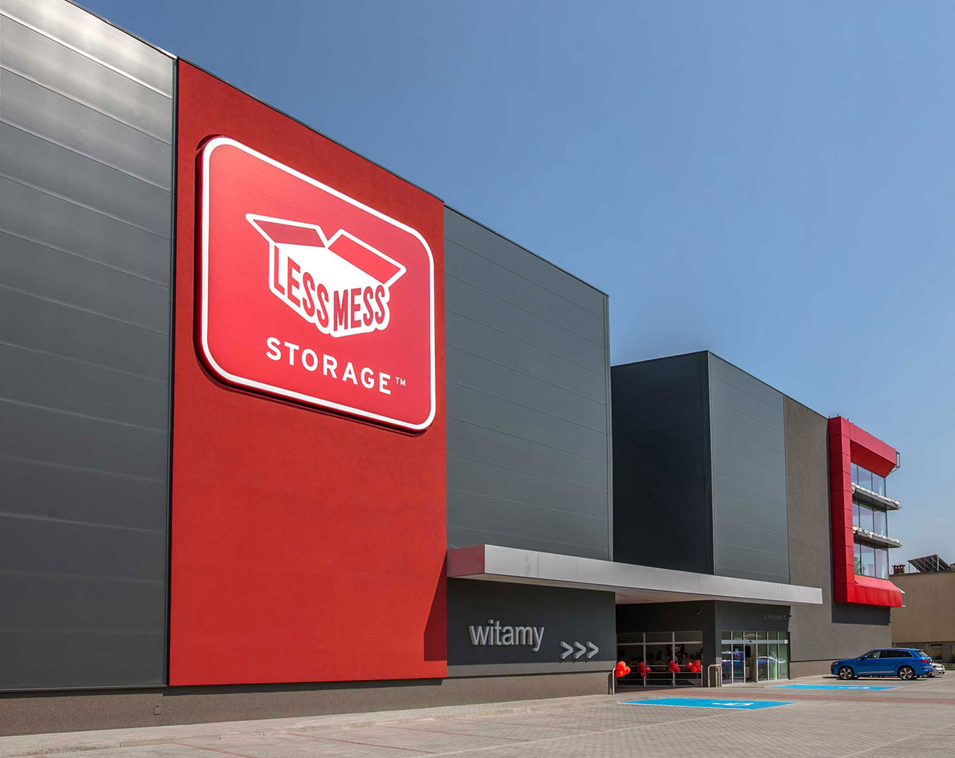 Self-storage chain brand identity – Less Mess Storage