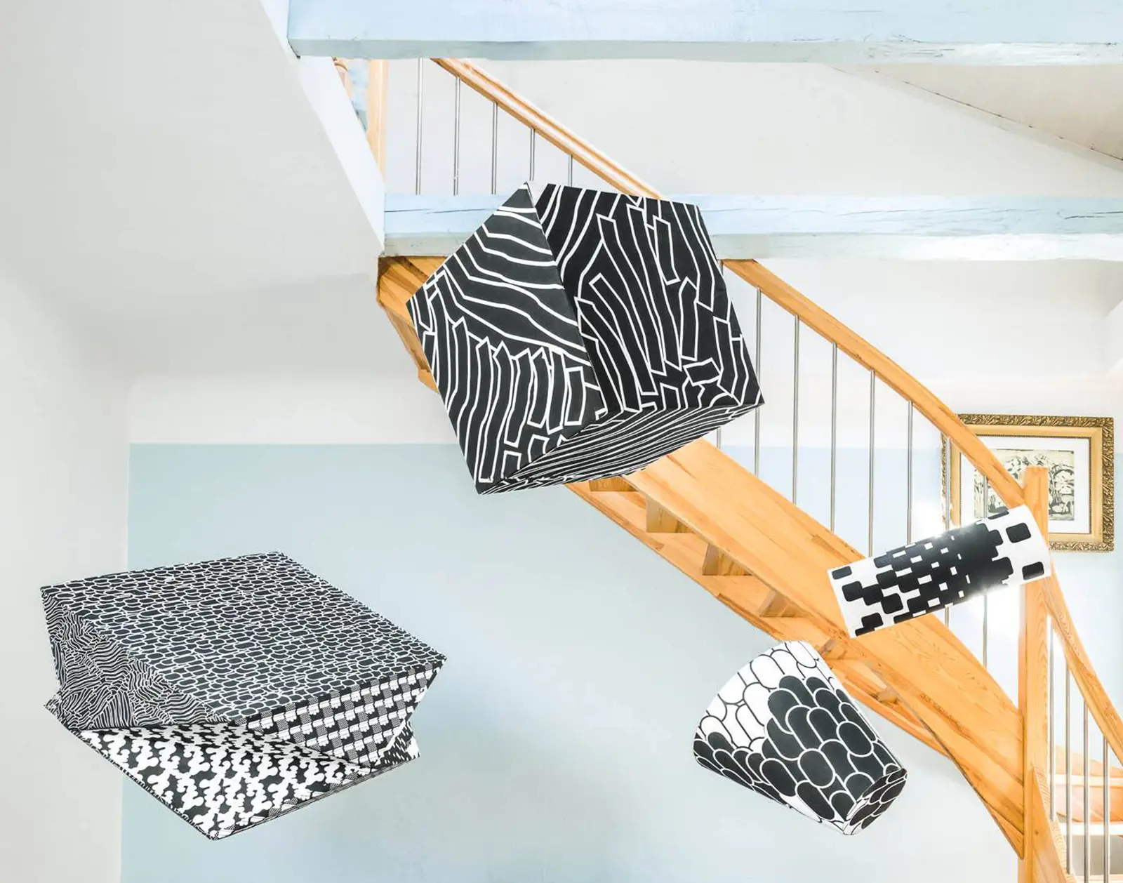 Invading spaces patterns – Experimental project